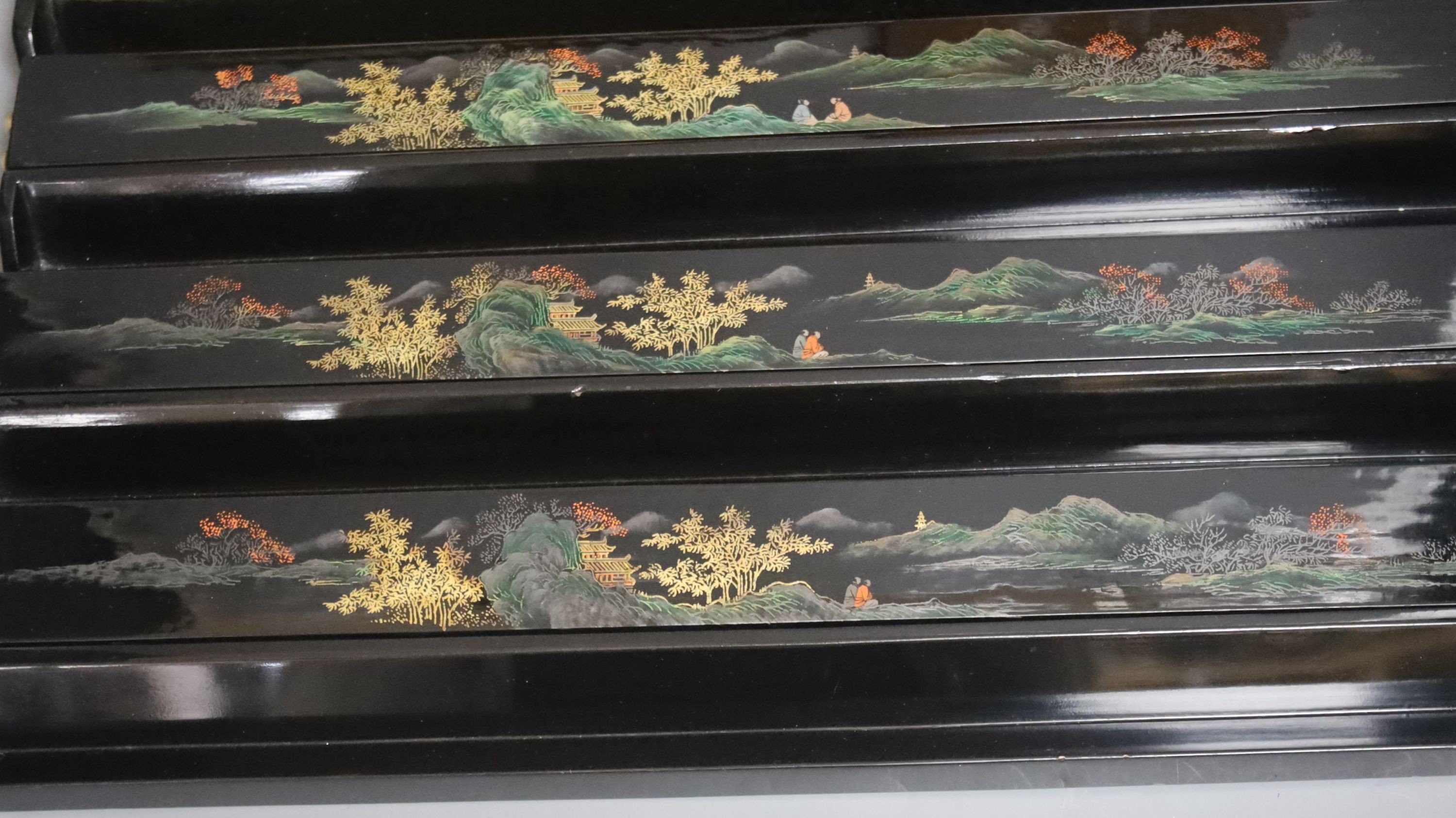 A Chinese Mah-Jong set, in box with stands